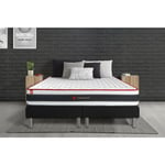 Somness - Ensemble matelas sommier Energy 180 x 200 cm - Couleur : Noir