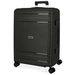 Movom Dimension Valise moyenne Noir 44x66x27 cm Rigide Polypropylène Fermeture TSA 78L 3,82 kg 4 roues doubles, Noir , Valise moyenne