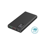 PLATINET Power Bank 10 000 mAh Polymer PD 3.0 QC 3.0 Écran LED Noir - Neuf