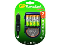 GP Batteries PowerBank PB50GS, Nickel-metallhydrid (NiMH), AA, AAA, 4 styck, Batterier medföljer