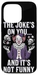 Coque pour iPhone 13 Pro Costume de clown terrifiant pour tueur de visage d'horreur