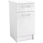 START Meuble bas de cuisine L 40 cm  - Blanc brillant