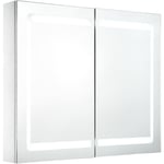 Maison Chic - Armoire de bain à Miroir led, Meuble de salle de bain, Armoire de toilette 80x12,2x68 cm jax66160