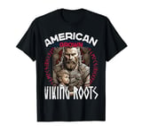 American Viking with Nordic Roots Design T-Shirt