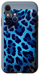 Coque pour iPhone XR Coque Léopard Bleu Motif Guépard