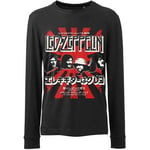 Led Zeppelin Unisex Long Sleeved T-Shirt: Japanese Burst (Large)