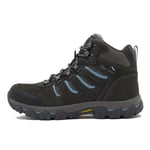 Peter Storm WoMens Eskdale II Waterproof Walking & Hiking Mid Boots with StormGrip Outsole - Dark Grey Rubber - Size UK 6