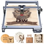 Creality Machine de Gravure Laser 5W – Graveur Laser DIY Précis pour Bois, Cuir, Verre – Haute Précision, Facile à Utiliser, Compatible avec Windows/Mac, Idéal pour les Amateurs et les Professionnels