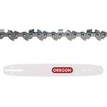 Oregon Chaîne et Guide de Tronçonneuse - Chaîne 3/8" Low Profile, 0.50 pouces (1.3mm), 52 maillons et Guide A041 de 35cm, compatible avec Husqvarna, Ryobi, Bosch, Makita, Sterwins, Einhell et autres