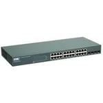 SMC 24-Port Gigabit Web Managed Smart Switch including 4 Combo Ports