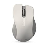 Perixx PERIMICE-621 Wireless Mouse - Silent Click with Ergo Design - Compatible for Desktop and Laptop PC (Beige)