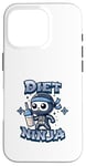 Coque pour iPhone 16 Pro Cute Diet Ninja Shake Protéiné Squelette Ninja