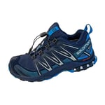 Salomon XA Pro 3D Gore-Tex Men's Trail Running Hiking Waterproof Shoes, Stability, Grip, and Long-lasting Protection, Navy Blazer, 7