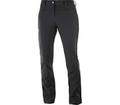 Salomon, Pantalon d'Extérieur pour Femme, WAYFARER STRAIGHT LT PANT, Polyamide/Elasthanne, Noir, Taille : 38, L40218700