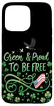 Coque pour iPhone 15 Pro Max Vert et fier d'être libre - La fierté libérale de la Saint-Patrick