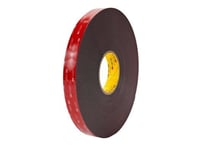 3M 5952 F, Monterings Tape, Rød, 33 M, Innendørs, Inne & Ute, Akryl, Glass, Metall, Plastikk