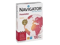 Navigator Presentation A4, Universel, A4 (210X297 Mm), 500 Ark, 100 G/M2, Hvid, Iso 9001, Iso 9706, Iso 9708, Iso 14001