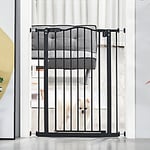 PawHut Pet Safety Gate D06-094 35 x 940 x 680 mm Black