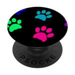 Dog Paw Phone Grip Holder,Black Teal Blue Green Pink Dog Mom PopSockets Adhesive PopGrip