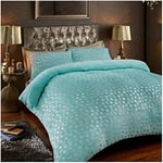 GC GAVENO CAVAILIA Fluffy Duvet Cover, Snuggle Fleece Bedding Sets, Cuddle Warm King Size Quilt Covers, Aqua