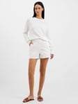 French Connection Lily Mozart Short Sleeve Jumper, White