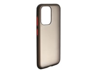 Puro Shadow - Baksidedeksel For Mobiltelefon - Polykarbonat, Termoplastisk Elastomer (Tpe), Termoplast-Polyuretan (Tpu) - Red Button, Translucent Matte Black - For Samsung Galaxy S20 Ultra, S20 Ultra 5G