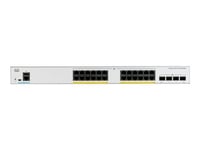 Cisco Catalyst 1000-24FP-4X-L - Commutateur - Géré - 24 x 10/100/1000 (PoE+) + 4 x SFP+ 10 Go (liaison montante) - Montable sur rack - PoE+ (370 W)