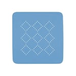 Spirella - Tapis Fond de Douche en Mousse PVC Alaska - Tapis de Bain Antidérapant avec Ventouses + Trous de Drainage Anti Moisissure - 55 x 55 cm - Bleu Bermuda