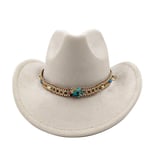 Cowboy-hattu Miesten ja naisten ritarikiharat höyhenet Asusteet Jazz-hattu Sunset Travel Beach Hat Ritarihattu Cowboy-hattu