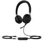 Yealink Uh38 Dual Teams Headset Kabel & Trådløs Kontor/callcenter Bluetooth Sort Sort