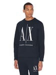 Armani Exchange Men's Icon Sweatshirt, Blue, L UK