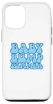 Coque pour iPhone 15 Pro Baby Bump Bleu Sexe Grossesse Rétro Amusant Imprimé Été