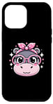 iPhone 12 Pro Max Hippo Pink Bandana Glasses Case