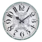 Horloge à engrenages - 50cm - Blanc - "Henry" - NeXtime