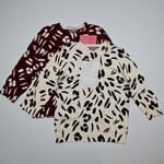 Principles Womens Pack OF 2 Jumpers White Red 12 UK Leopard Print Top Bundle