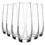 12x Corto Stemless Champagne Flutes Celebration Prosecco Cava Wine 230ml Clear