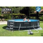 Intex 26326 Piscine Ultra Frame XTR CM 488X122H Avec Pompe Filtre Et Échelle