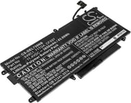 Kompatibelt med Dell Latitude 5289 2-in-1, 11.4V, 3850 mAh