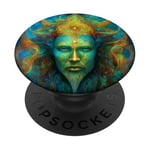 Ayahuasca - Journey to Become One with Earth's Consciousness PopSockets Adhesive PopGrip