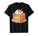 Cute Dog Puppy Resting On Pancakes Pancake Maker Lover Art T-Shirt