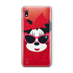 ERT GROUP Original Disney Mickey and Minnie TPU Case for Samsung Galaxy A10, Liquid Silicone Cover, Flexible and Slim, Protective for Screen, Shockproof and Anti-Scratch Phone Case Transparent