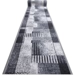 Rugsx - tapis de couloir antidérapant essenza gris 80 cm grey 80x120 cm