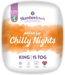 Slumberdown Chilly Nights King Size Duvet - 15 Tog Extra Warm & Thick UK Made -