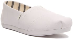 Toms Womens Alpargata White Venice Heritage Slip on Espradrille Size UK 3 - 8