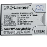 Batterie compatible avec Huawei E5577, E5577Bs-937, 501HW, 502HW, 504HW, 505HW routeur modem hotspots (2300mAh, 3,8V, Li-ion) - Vhbw