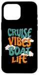 Coque pour iPhone 16 Pro Max Bateau de croisière Bateau Vie Marins Vacances Vacances Voile Rivière