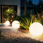 Boule lumineuse solaire boule de jardin lumière solaire 10 cm led décoration de jardin boule solaire pour l'extérieur petit, durée d'éclairage