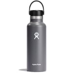 Hydro Flask Water Bottle Insulated 532ml Standard Mouth Flex Cap Stone