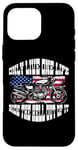 iPhone 16 Pro Max One Life Ride The Hell Out Of It US Flag Motorcycle Biker Case