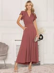 Jolie Moi Airene Cap Sleeve Maxi Dress